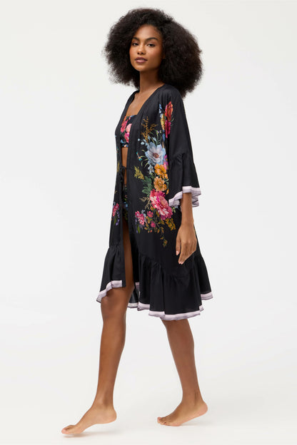 BACCARA RUFFLE KIMONO