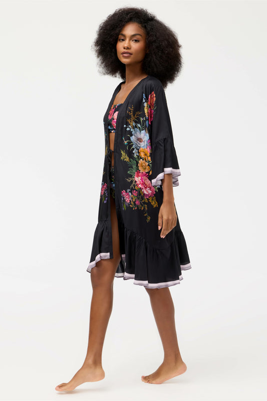BACCARA RUFFLE KIMONO
