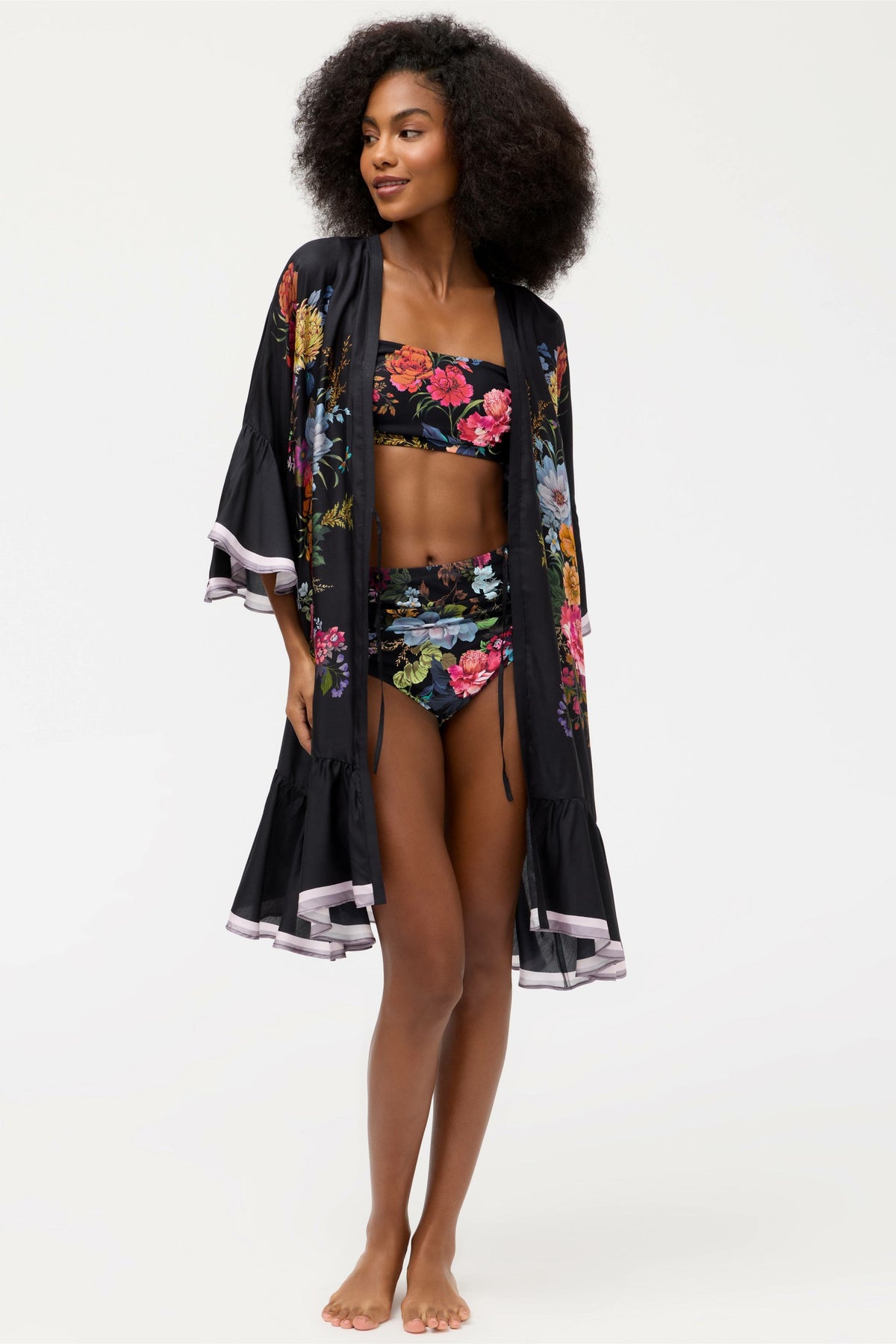 BACCARA RUFFLE KIMONO
