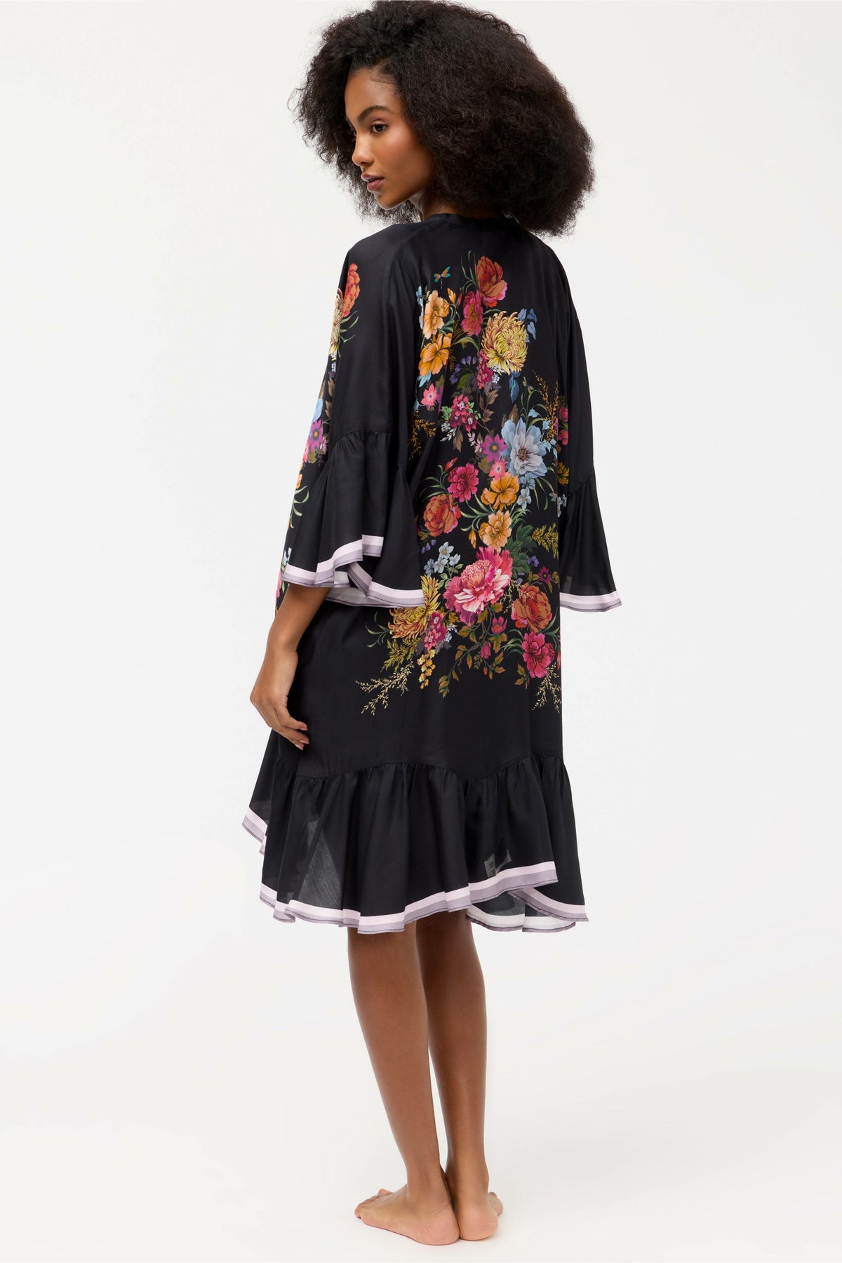 BACCARA RUFFLE KIMONO