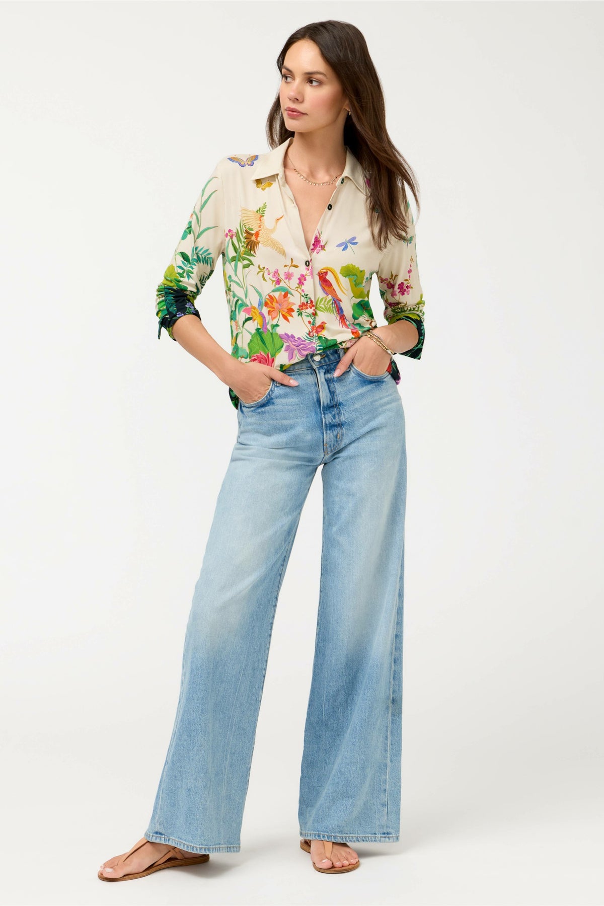 THE JANIE FAVORITE BUTTON FRONT SHIRT