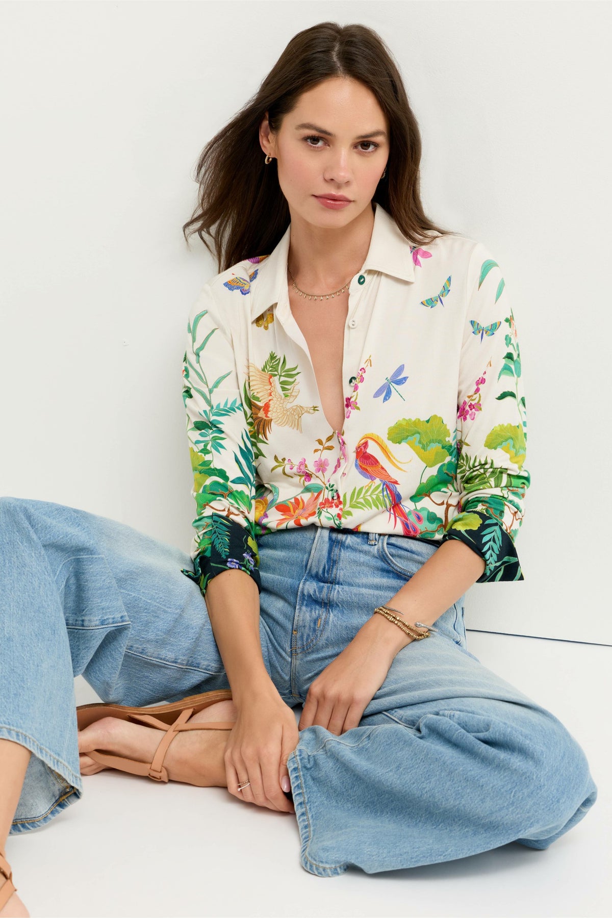 THE JANIE FAVORITE BUTTON FRONT SHIRT