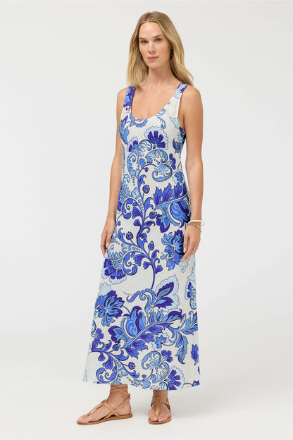 LINEN BIAS TANK DRESS