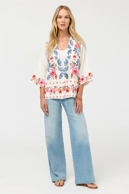 WIDE HEM KIMONO