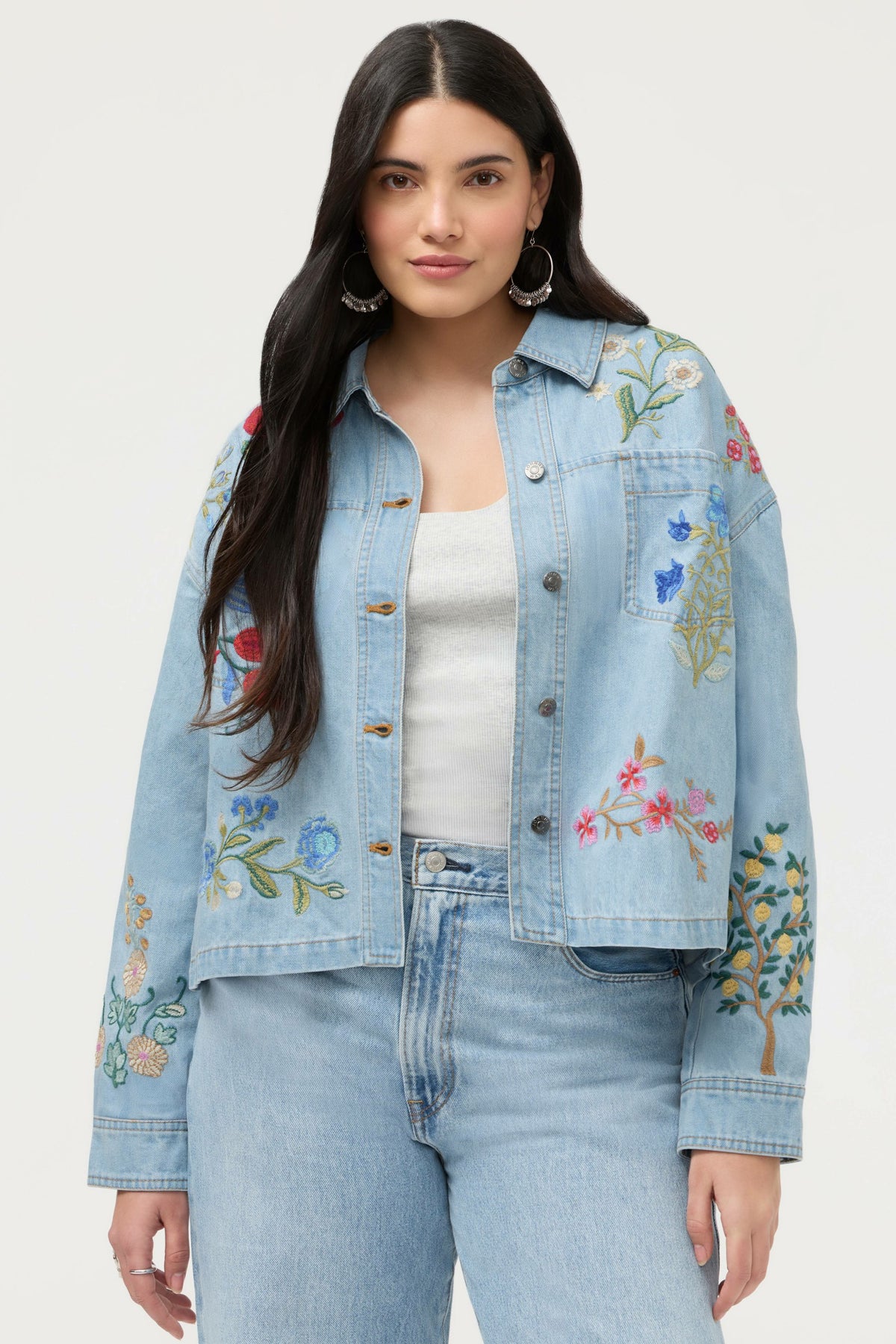 BEATRIX CROPPED DENIM JACKET