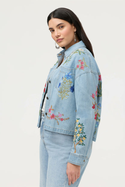 BEATRIX CROPPED DENIM JACKET