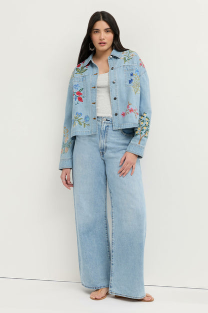 BEATRIX CROPPED DENIM JACKET