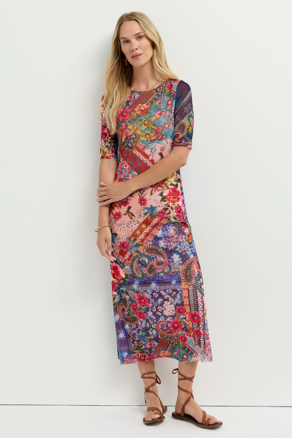 ASTRID MESH MIDI DRESS