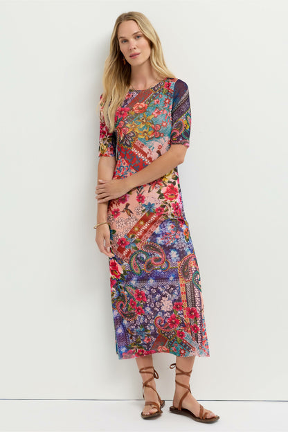 ASTRID MESH MIDI DRESS
