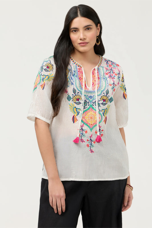 MARGOT SHORT SLEEVE BLOUSE