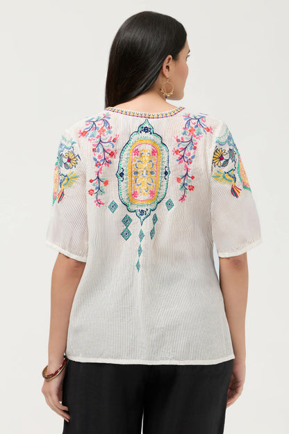MARGOT SHORT SLEEVE BLOUSE