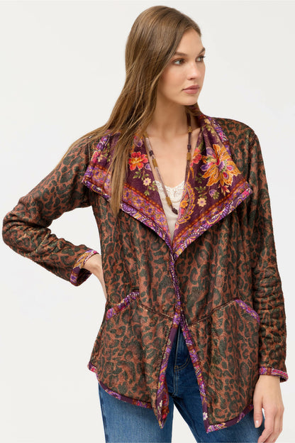JOAN WRAP BINDED SHERPA JACKET