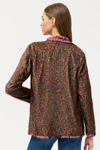 JOAN WRAP BINDED SHERPA JACKET