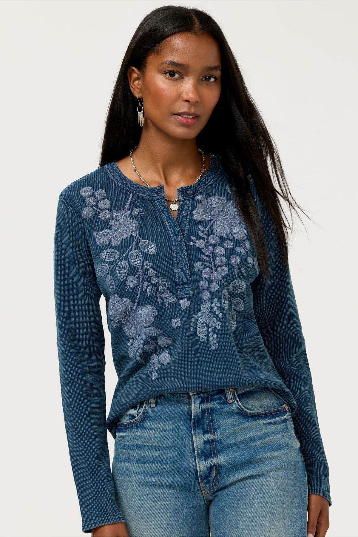 MIXED MEDIA HENLEY THERMAL