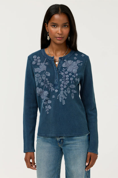 MIXED MEDIA HENLEY THERMAL