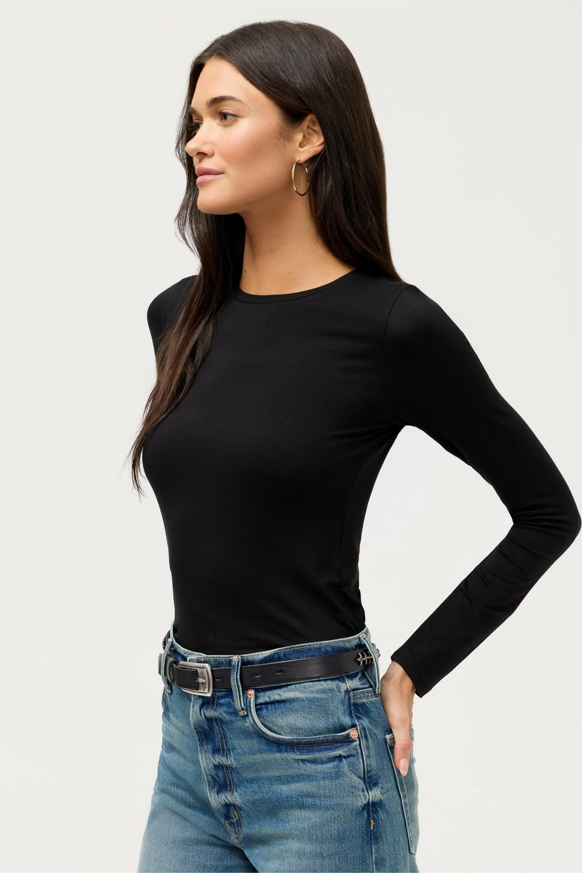 ESSENTIALS SOFT TOUCH LONG SLEEVE CREW NECK