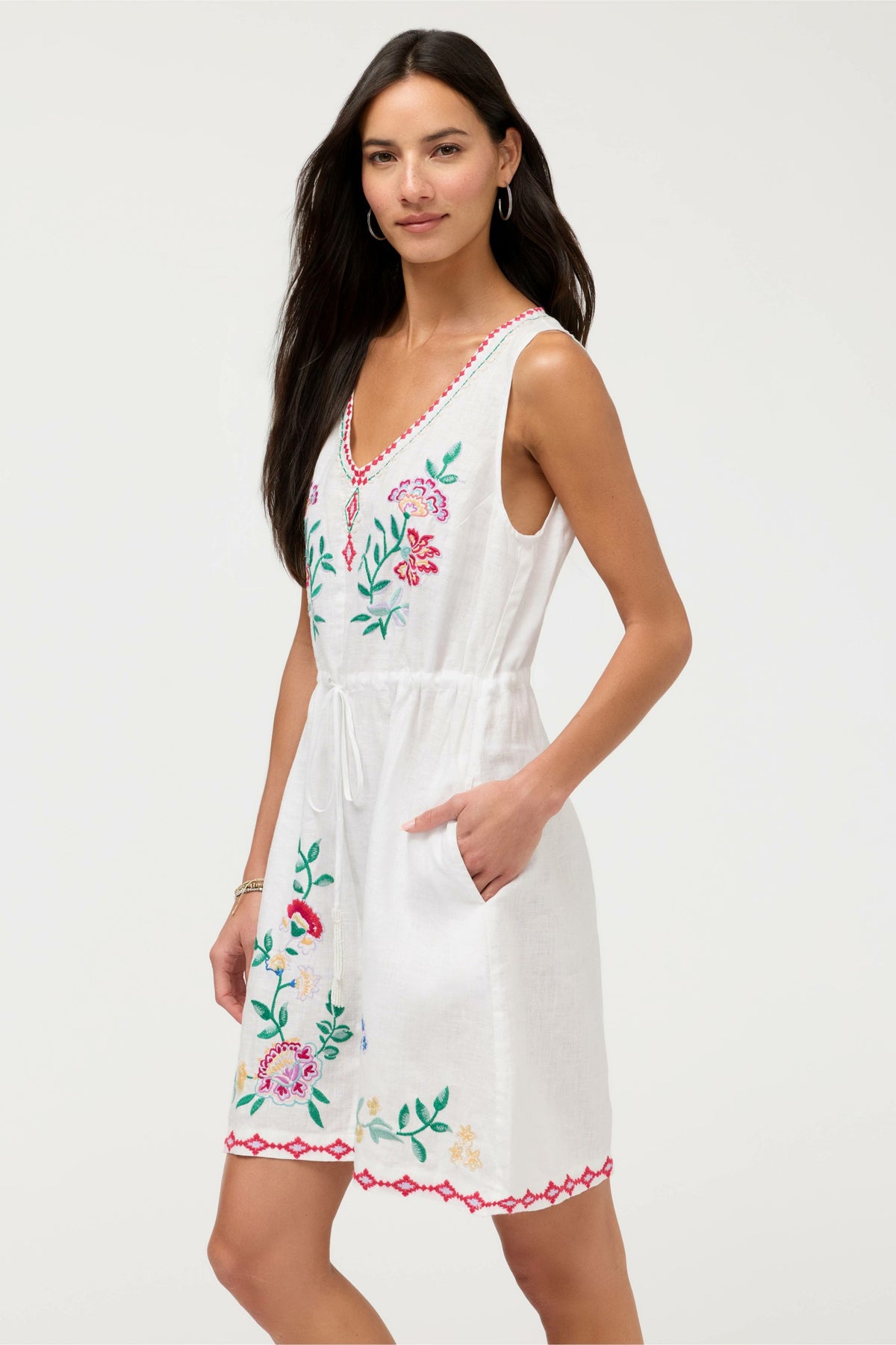 DRAWSTRING TANK DRESS