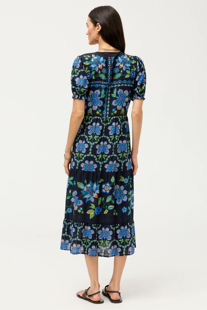 SHORT SLEEVE TIERED DRESS