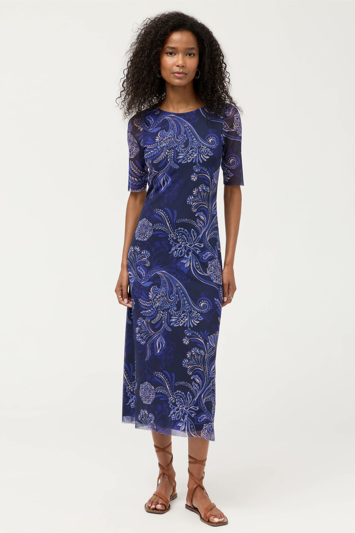 ASTRID MESH MIDI DRESS