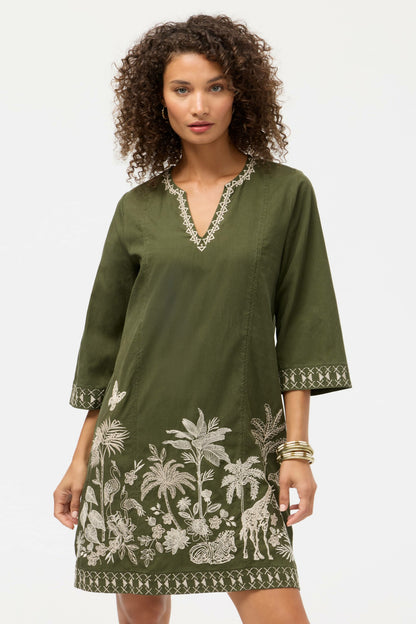 RILEY SEAMED SWING DRESS