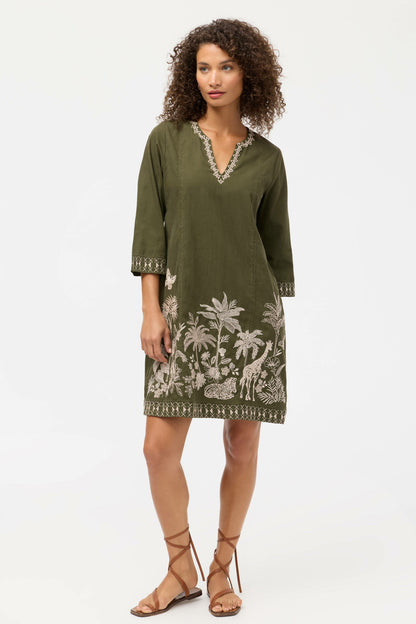 RILEY SEAMED SWING DRESS