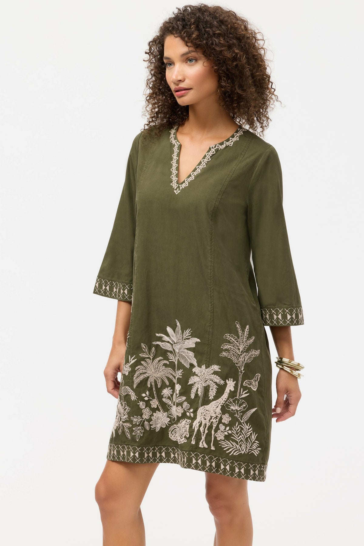 RILEY SEAMED SWING DRESS