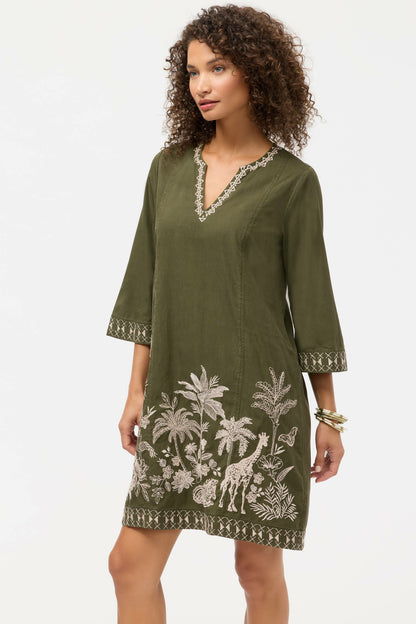 RILEY SEAMED SWING DRESS