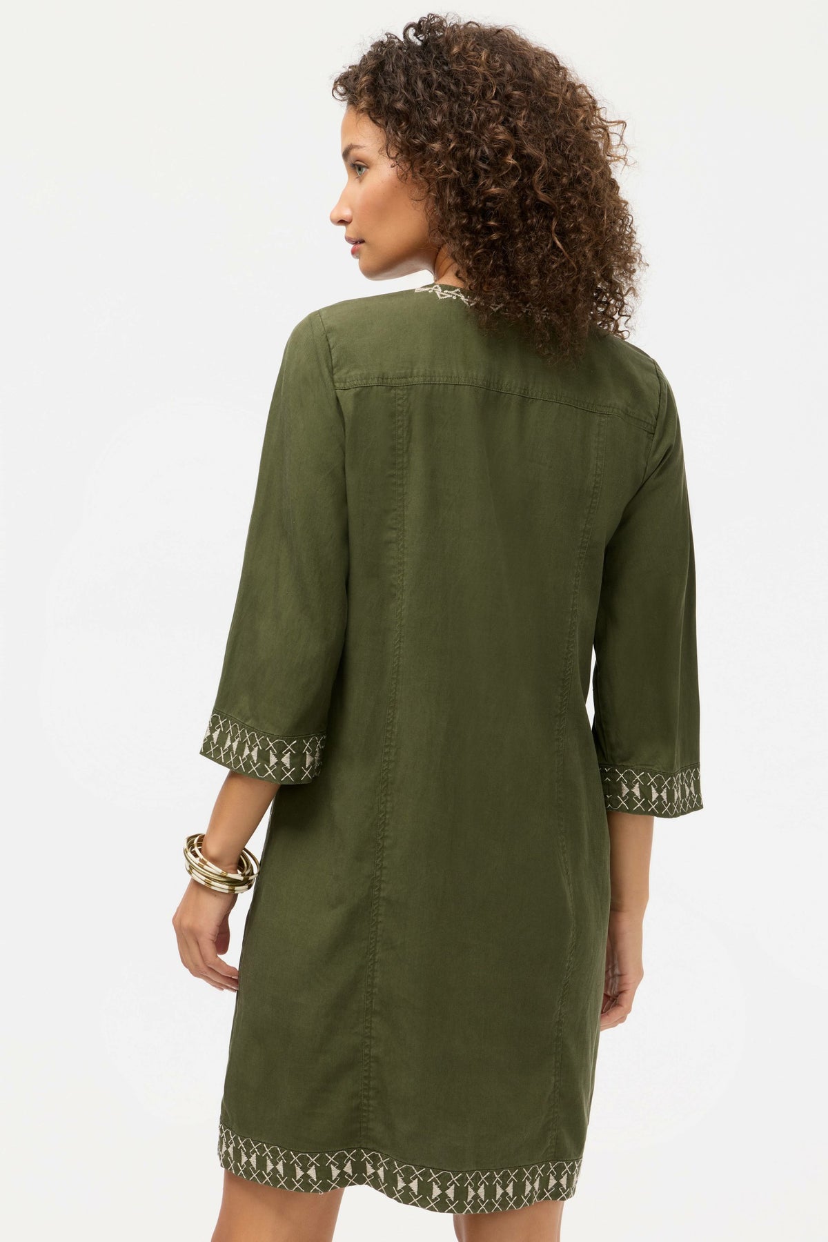 RILEY SEAMED SWING DRESS