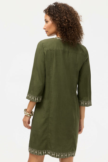 RILEY SEAMED SWING DRESS