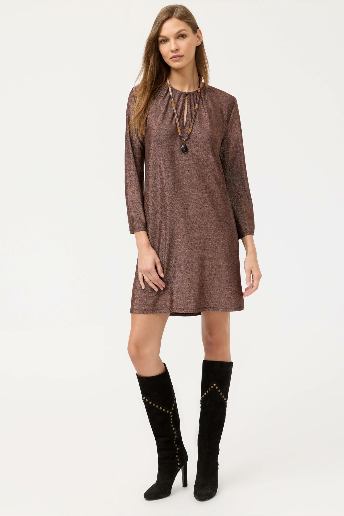 MILAGROS WIDE SLEEVE MINI DRESS