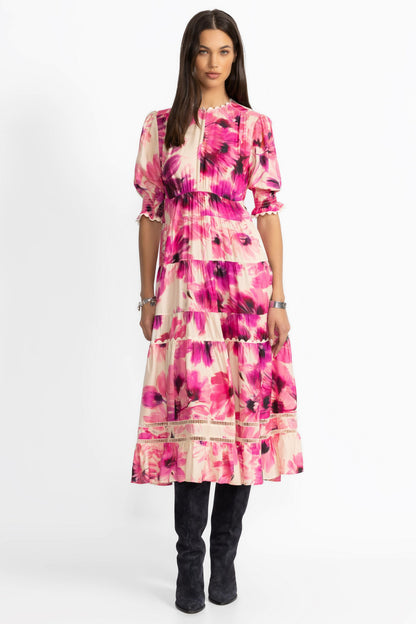 DAPHNE TEA LENGTH DRESS