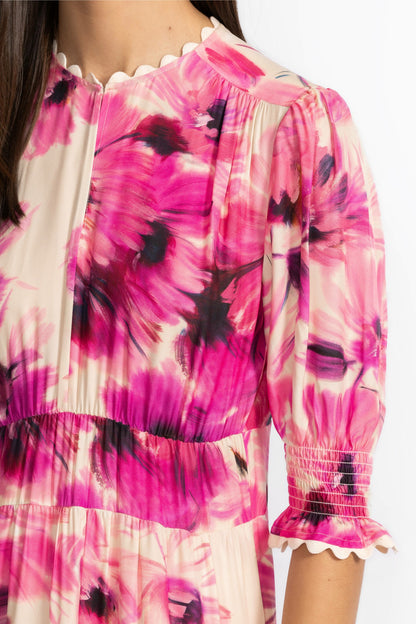DAPHNE TEA LENGTH DRESS