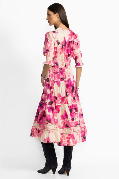 DAPHNE TEA LENGTH DRESS