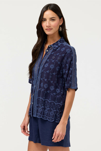 DEENA BUTTON DOWN TOP
