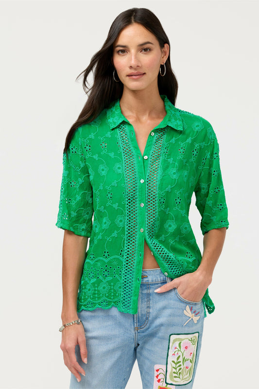 DEENA BUTTON DOWN TOP