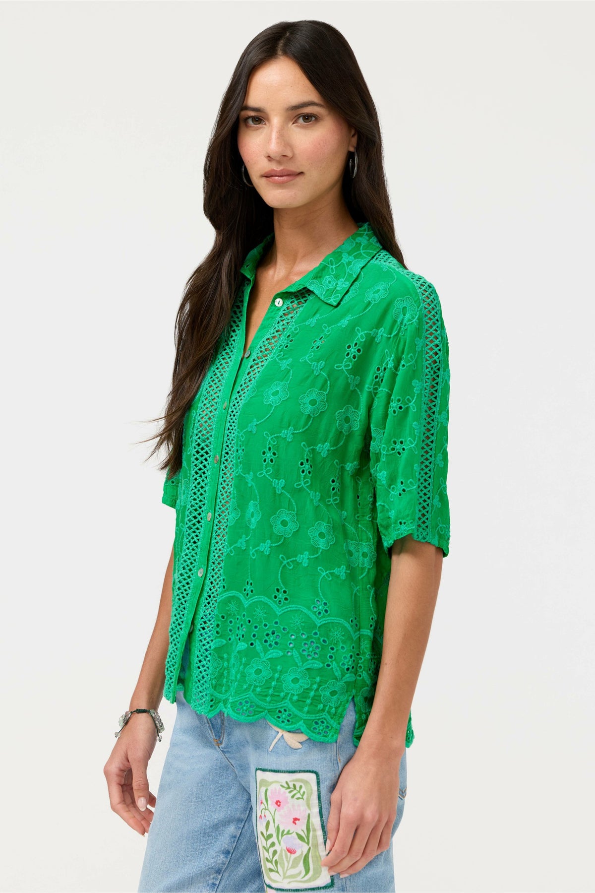 DEENA BUTTON DOWN TOP