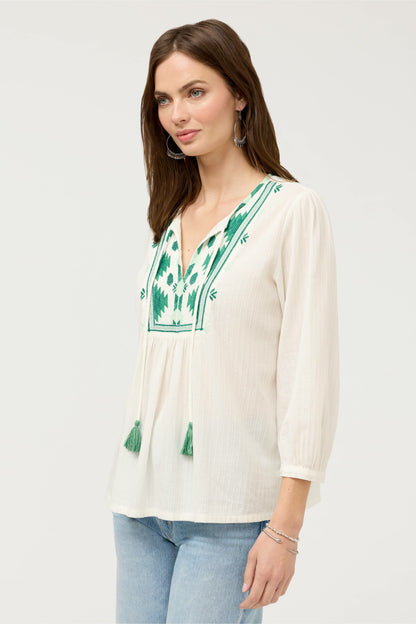 3/4 SLEEVE PRAIRIE BLOUSE