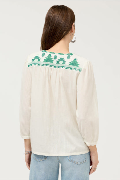 3/4 SLEEVE PRAIRIE BLOUSE