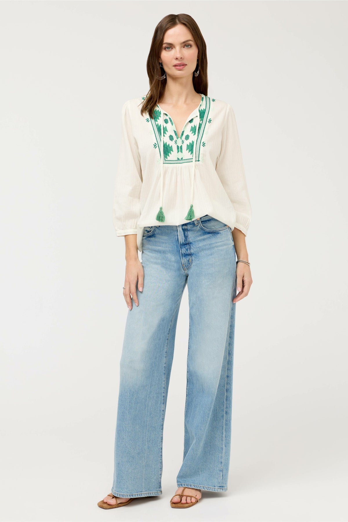 3/4 SLEEVE PRAIRIE BLOUSE