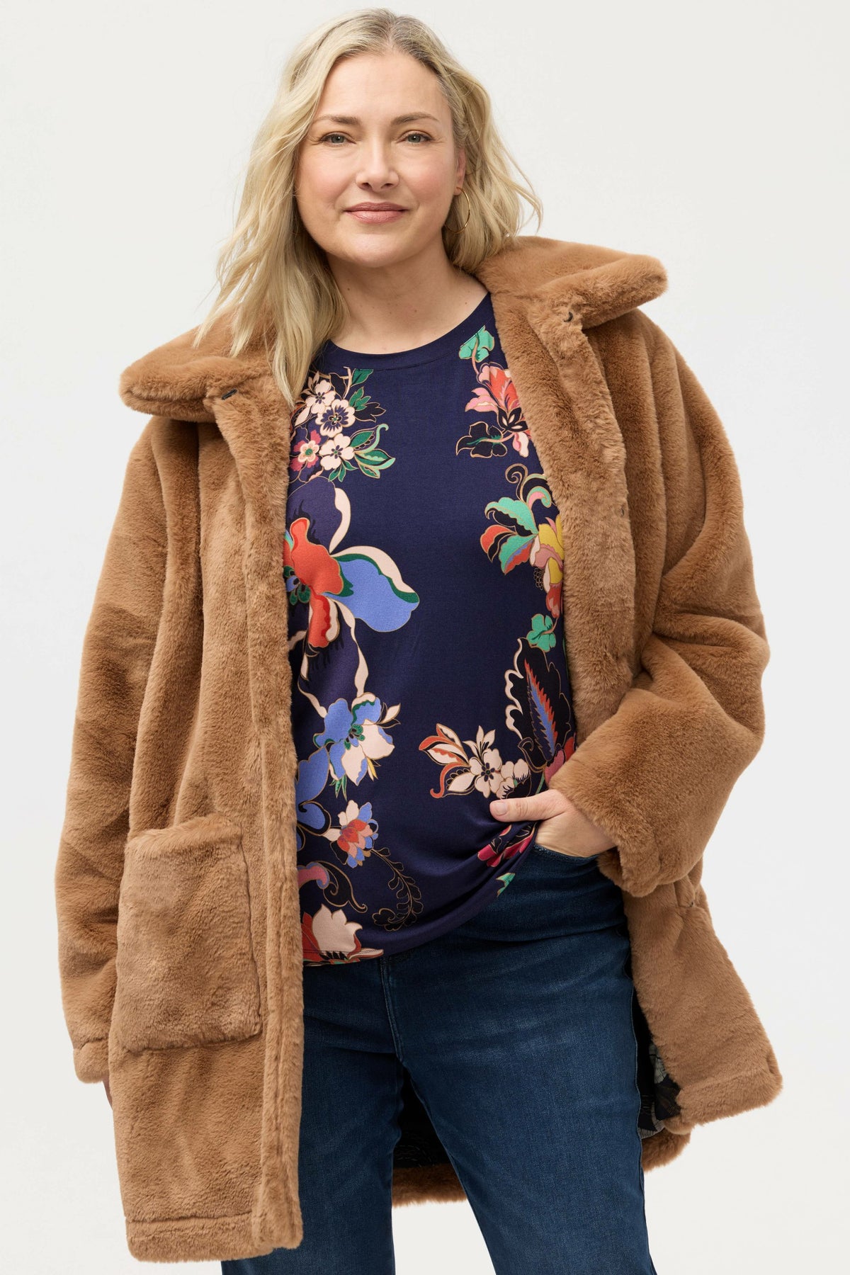THE JANIE FAVORITE PUFF SLEEVE MOCK NECK