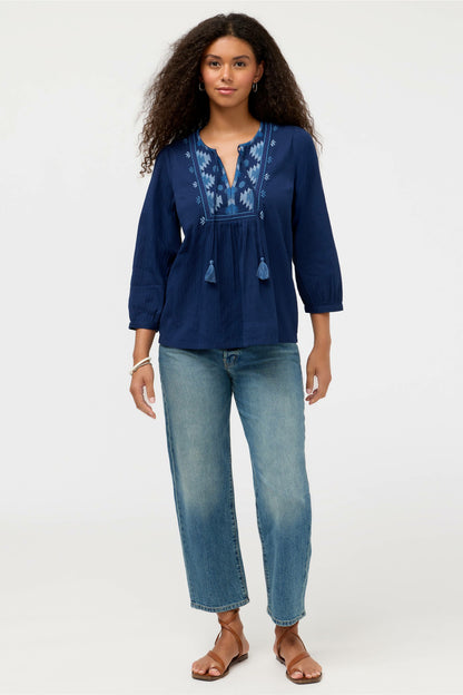3/4 SLEEVE PRAIRIE BLOUSE