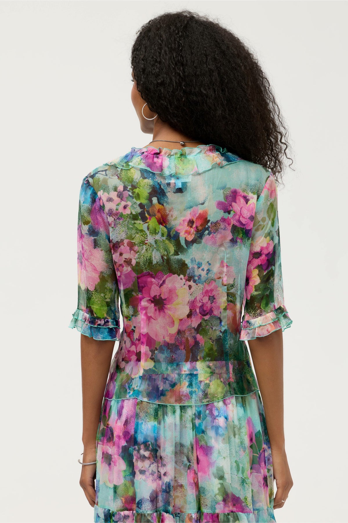 LORELEI RUFFLE BUTTON UP SHIRT