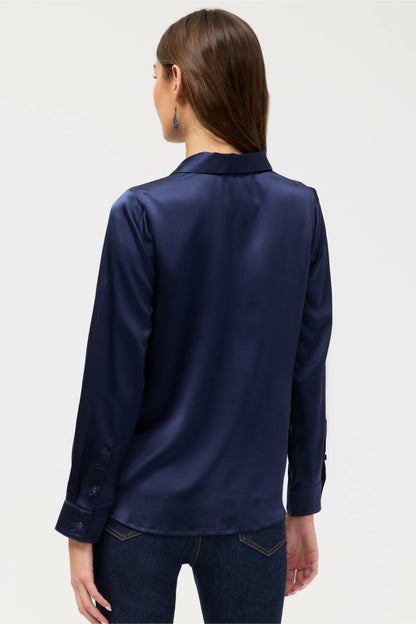 SELYA SEQUIN TIE SHIRT