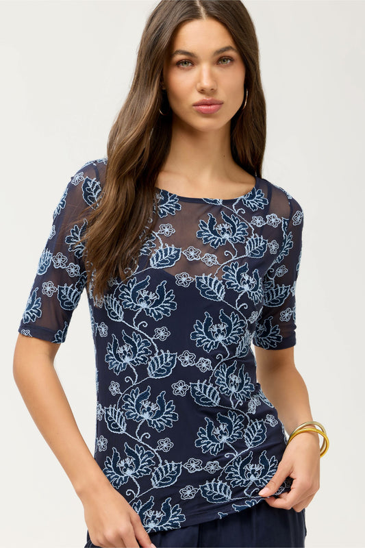 HANNALYN MESH TEE