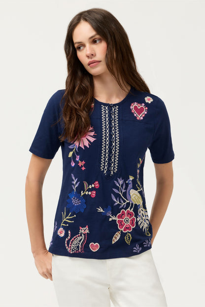 SHORT SLEEVE SEAMED TEE