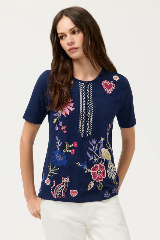 SHORT SLEEVE SEAMED TEE