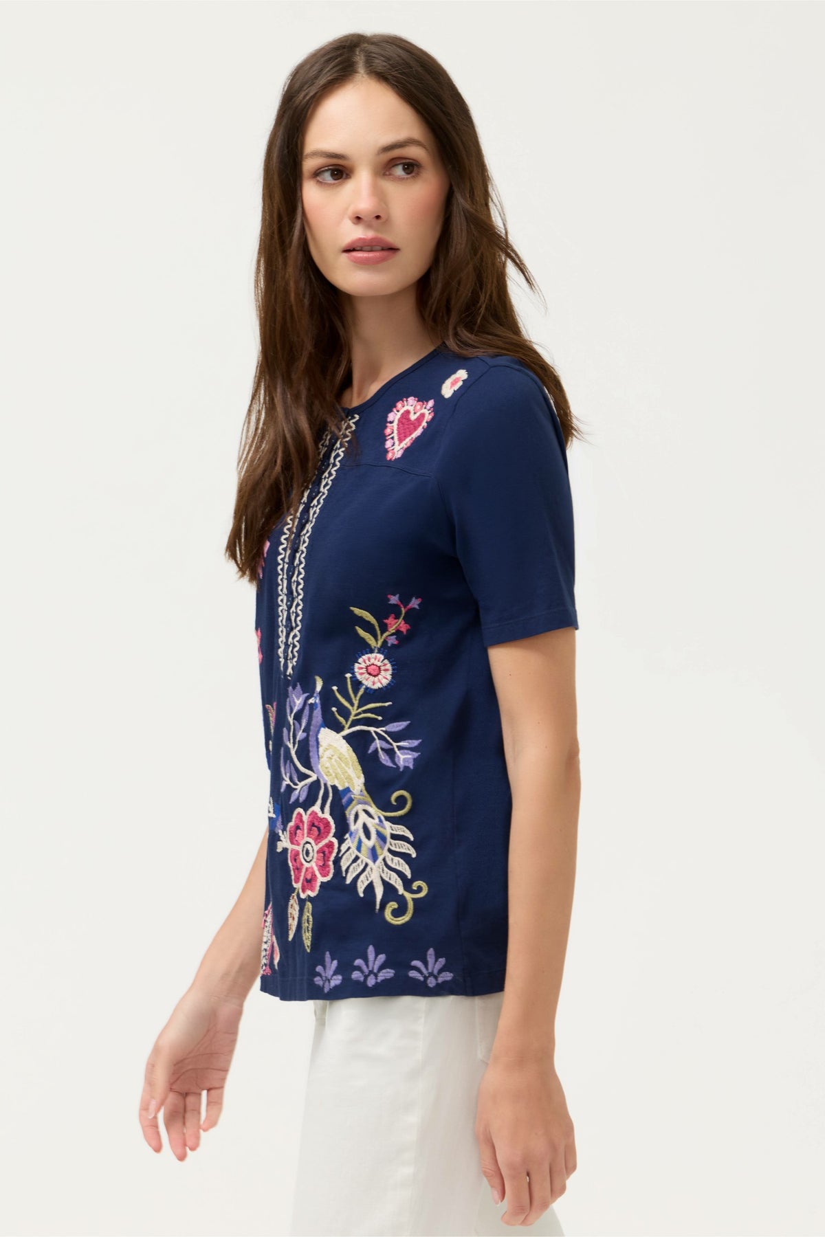 SHORT SLEEVE SEAMED TEE