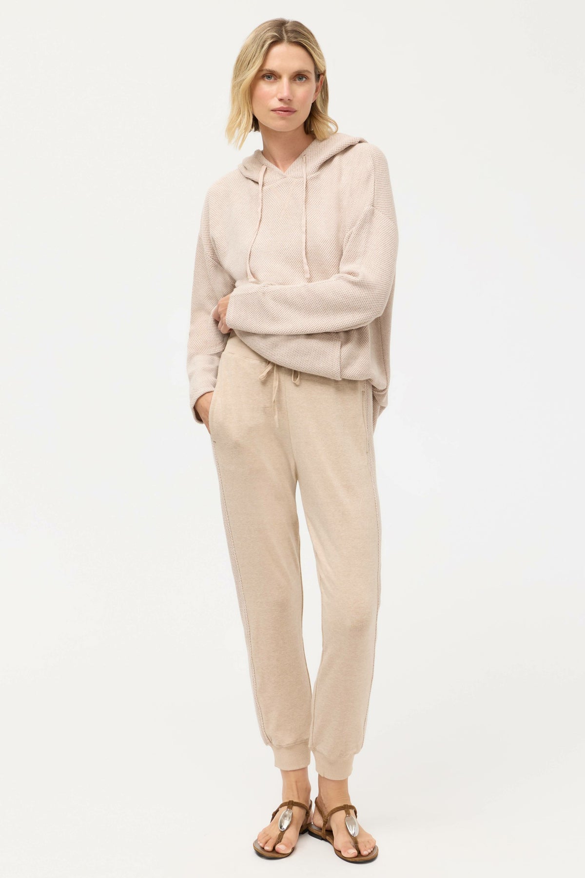 COZY CONTRAST STRIPE JOGGER
