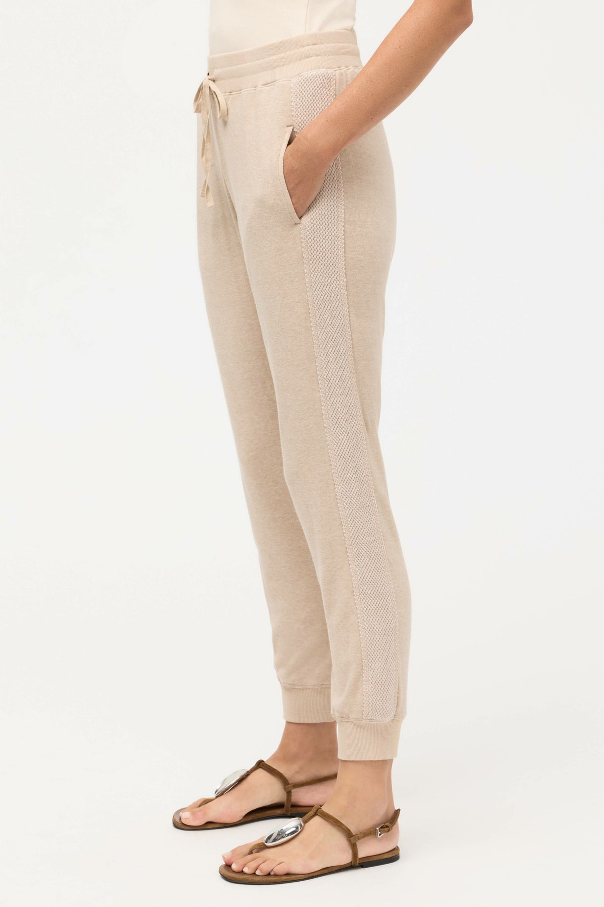 COZY CONTRAST STRIPE JOGGER