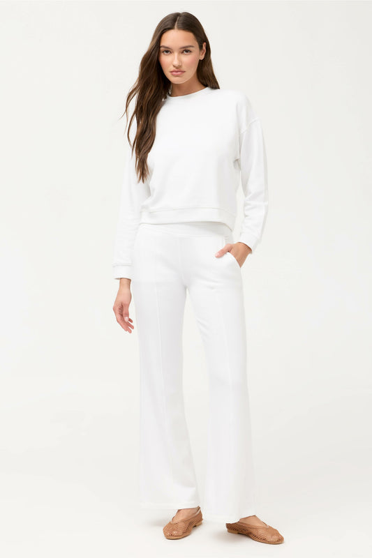 ESSENTIALS PINTUCK WIDE LEG PANT